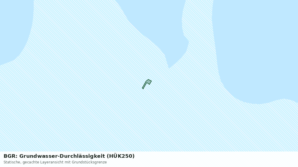 Statische Kartenansicht: BGR: Grundwasser-Durchlässigkeit (HÜK250)