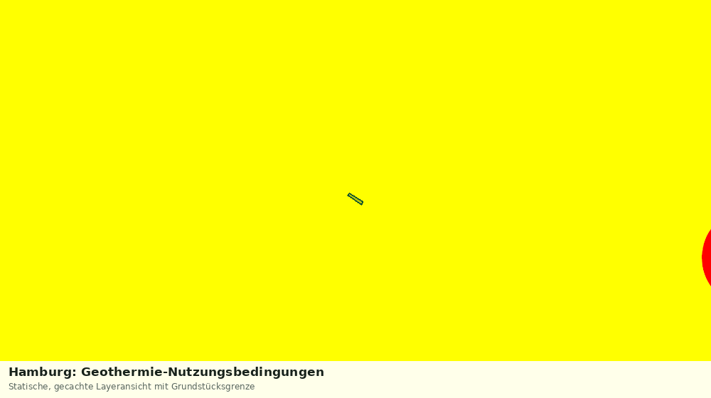 Statische Kartenansicht: Hamburg: Geothermie-Nutzungsbedingungen