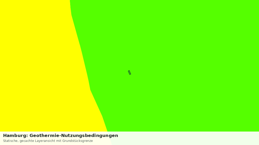 Statische Kartenansicht: Hamburg: Geothermie-Nutzungsbedingungen