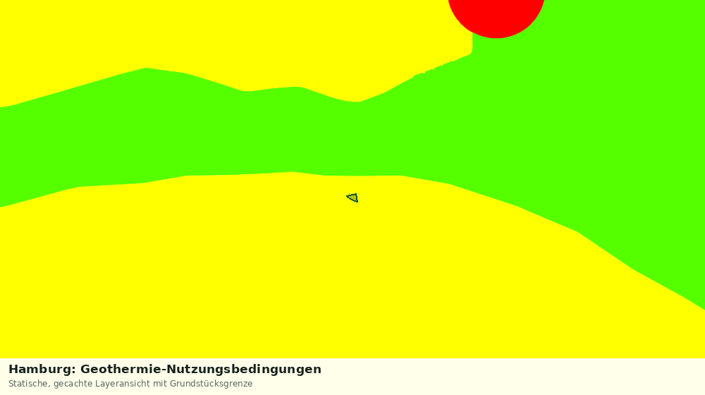 Statische Kartenansicht: Hamburg: Geothermie-Nutzungsbedingungen