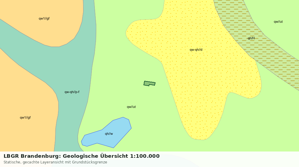 Statische Kartenansicht: LBGR Brandenburg: Geologische Übersicht 1:100.000