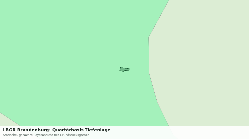 Statische Kartenansicht: LBGR Brandenburg: Quartärbasis-Tiefenlage