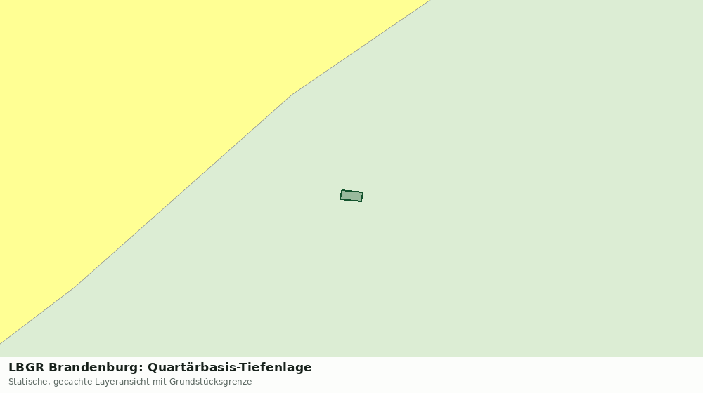 Statische Kartenansicht: LBGR Brandenburg: Quartärbasis-Tiefenlage