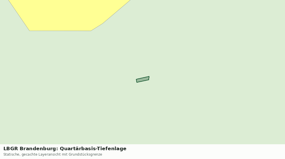 Statische Kartenansicht: LBGR Brandenburg: Quartärbasis-Tiefenlage