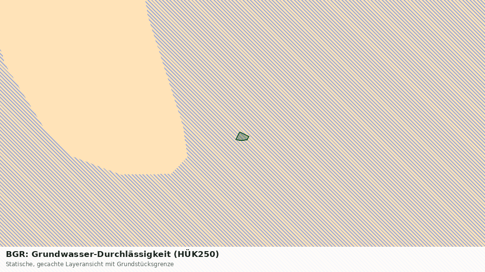 Statische Kartenansicht: BGR: Grundwasser-Durchlässigkeit (HÜK250)