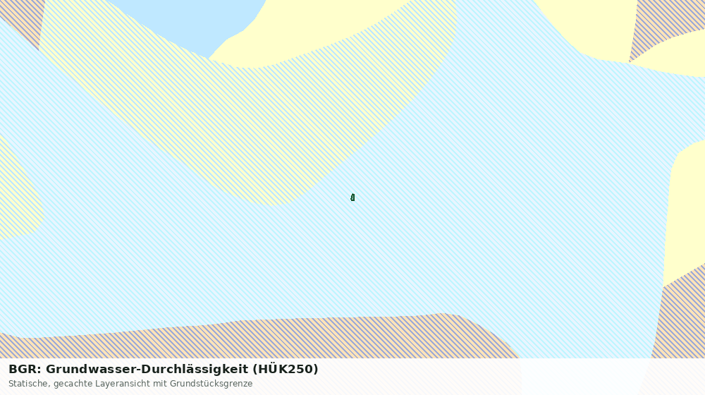 Statische Kartenansicht: BGR: Grundwasser-Durchlässigkeit (HÜK250)