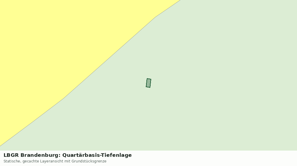 Statische Kartenansicht: LBGR Brandenburg: Quartärbasis-Tiefenlage