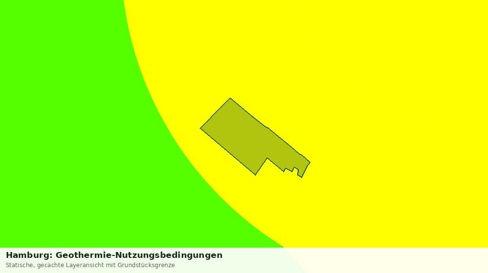 Statische Kartenansicht: Hamburg: Geothermie-Nutzungsbedingungen