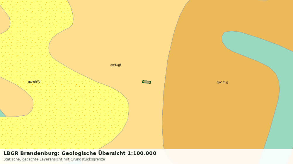 Statische Kartenansicht: LBGR Brandenburg: Geologische Übersicht 1:100.000