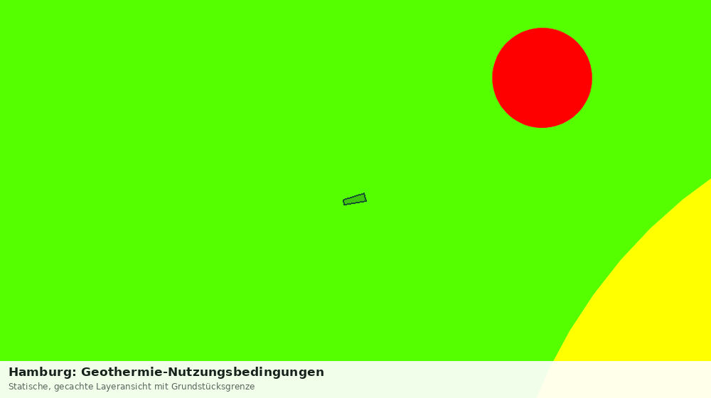 Statische Kartenansicht: Hamburg: Geothermie-Nutzungsbedingungen