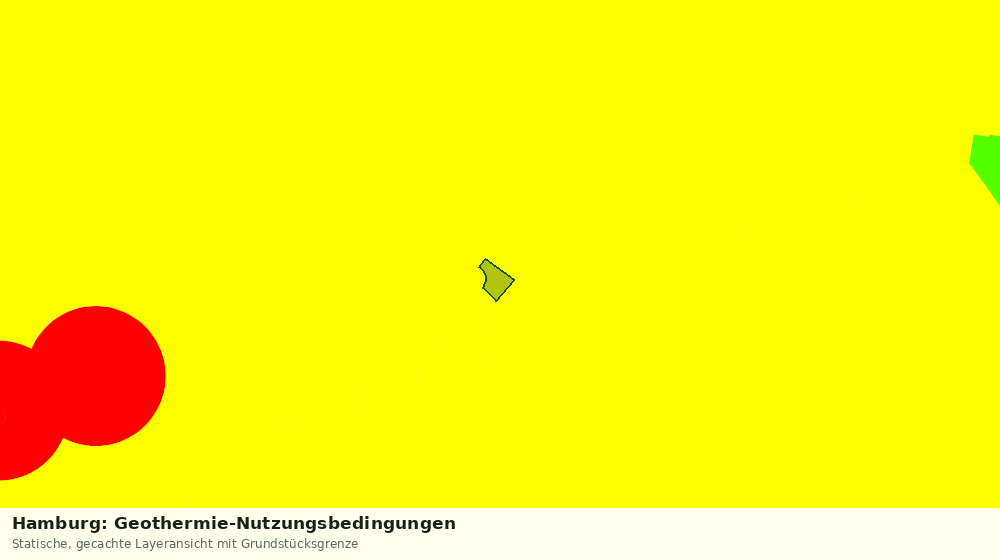 Statische Kartenansicht: Hamburg: Geothermie-Nutzungsbedingungen
