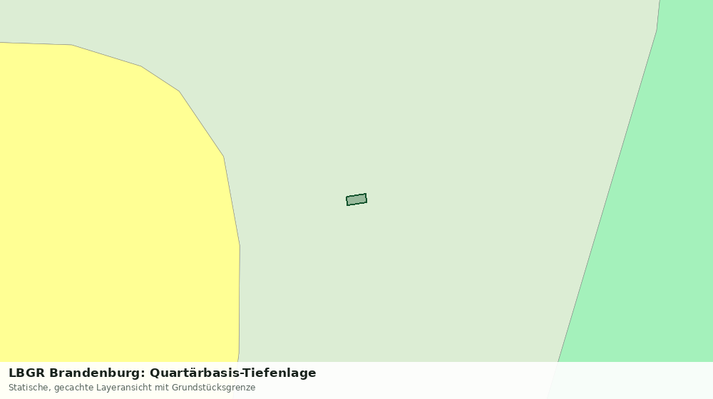 Statische Kartenansicht: LBGR Brandenburg: Quartärbasis-Tiefenlage