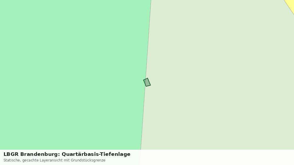 Statische Kartenansicht: LBGR Brandenburg: Quartärbasis-Tiefenlage