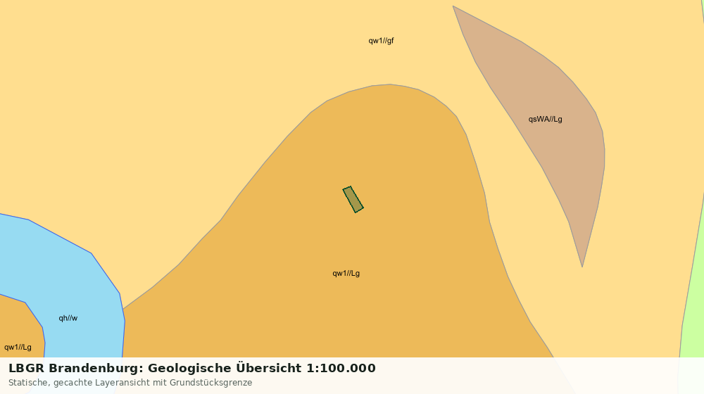 Statische Kartenansicht: LBGR Brandenburg: Geologische Übersicht 1:100.000