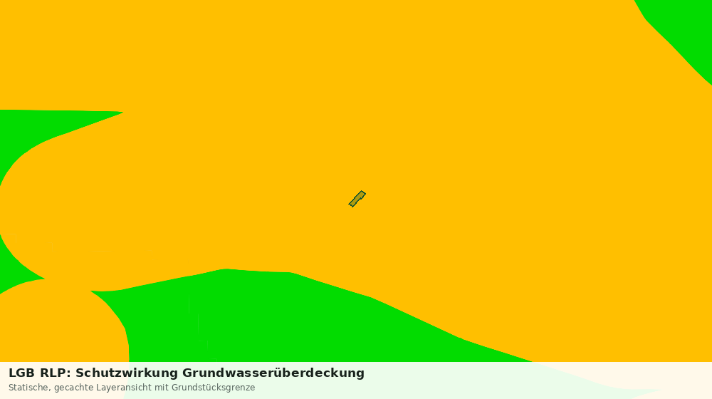 Statische Kartenansicht: LGB RLP: Schutzwirkung Grundwasserüberdeckung