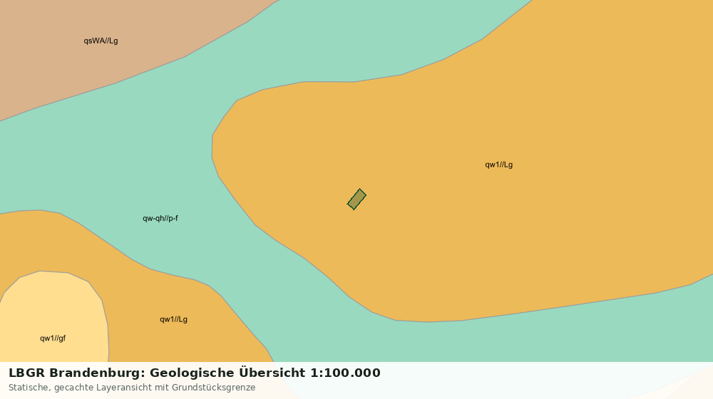 Statische Kartenansicht: LBGR Brandenburg: Geologische Übersicht 1:100.000