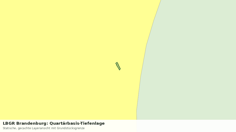 Statische Kartenansicht: LBGR Brandenburg: Quartärbasis-Tiefenlage
