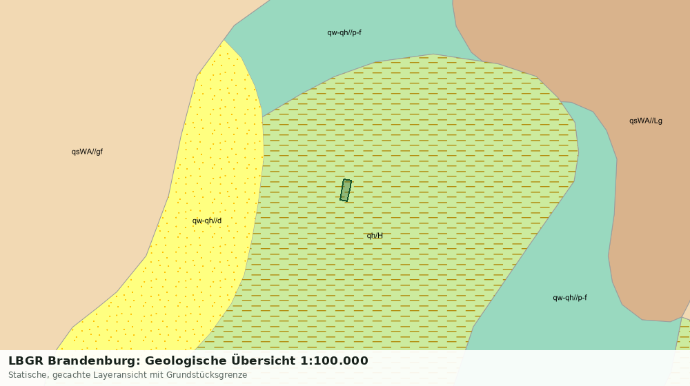 Statische Kartenansicht: LBGR Brandenburg: Geologische Übersicht 1:100.000