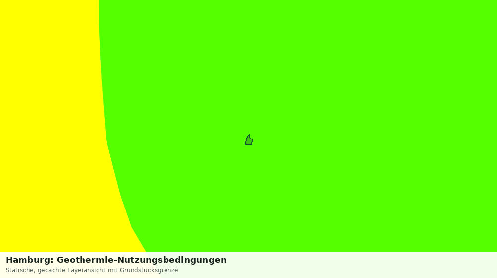 Statische Kartenansicht: Hamburg: Geothermie-Nutzungsbedingungen