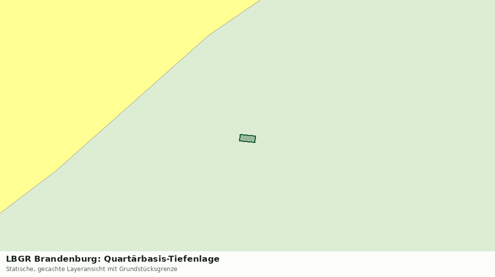 Statische Kartenansicht: LBGR Brandenburg: Quartärbasis-Tiefenlage