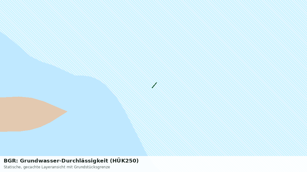 Statische Kartenansicht: BGR: Grundwasser-Durchlässigkeit (HÜK250)