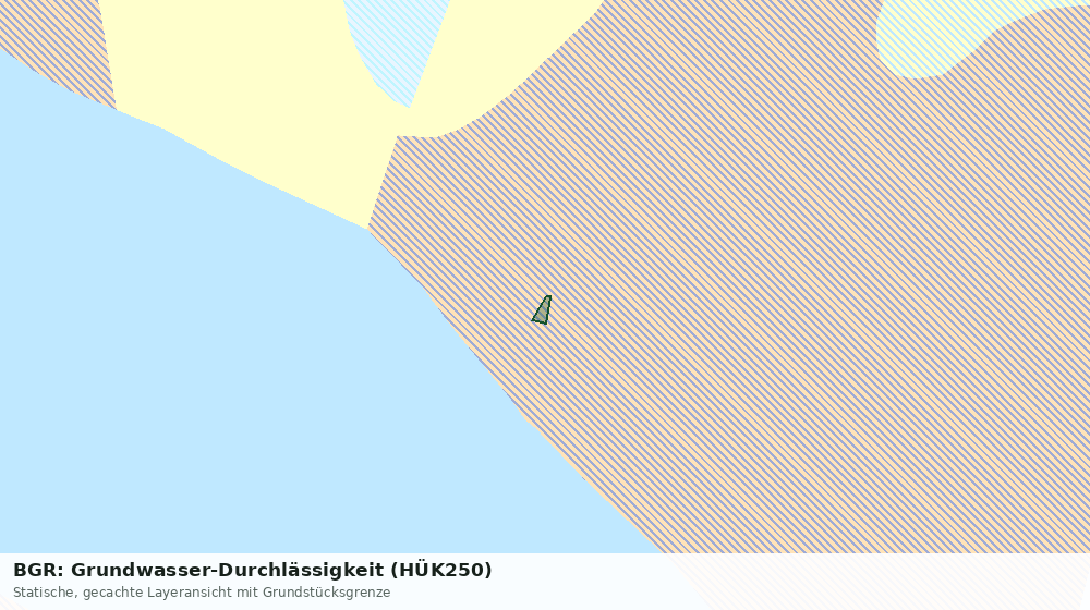 Statische Kartenansicht: BGR: Grundwasser-Durchlässigkeit (HÜK250)