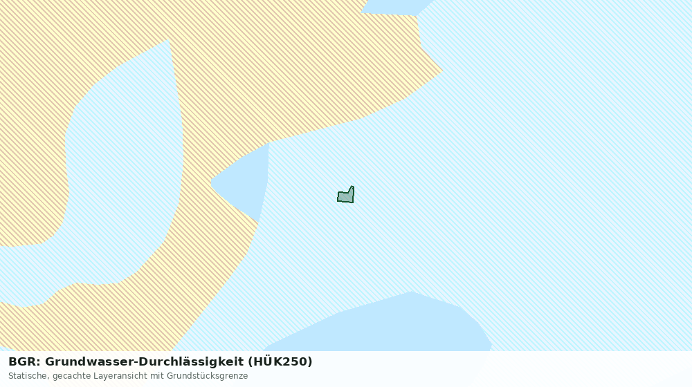 Statische Kartenansicht: BGR: Grundwasser-Durchlässigkeit (HÜK250)