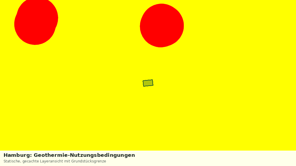 Statische Kartenansicht: Hamburg: Geothermie-Nutzungsbedingungen
