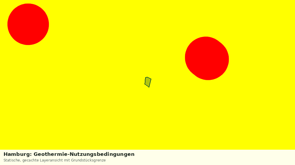 Statische Kartenansicht: Hamburg: Geothermie-Nutzungsbedingungen