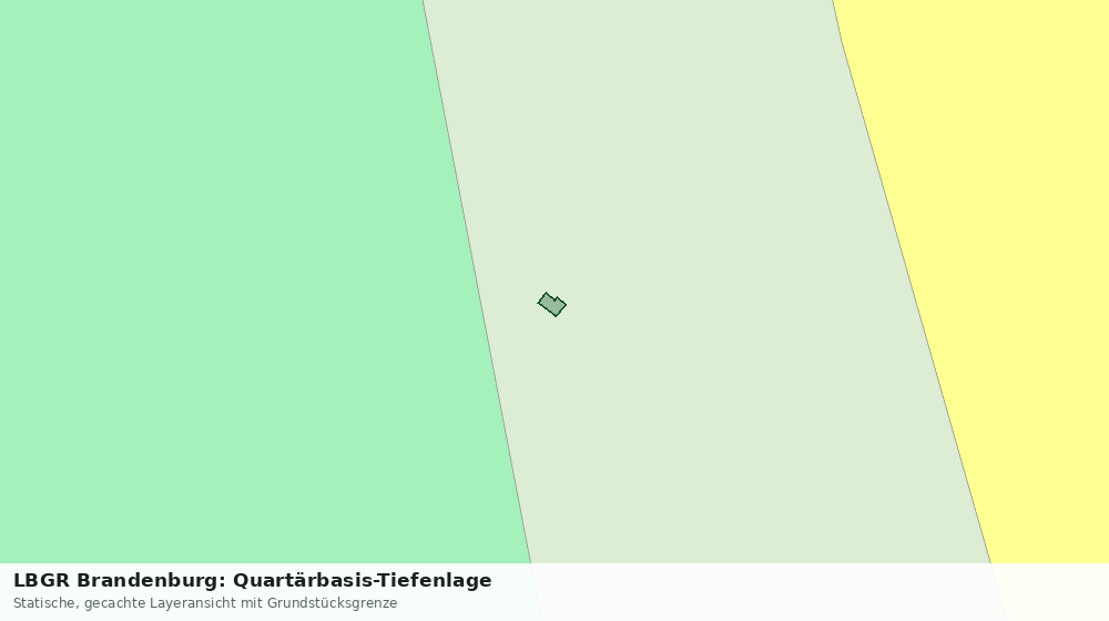 Statische Kartenansicht: LBGR Brandenburg: Quartärbasis-Tiefenlage