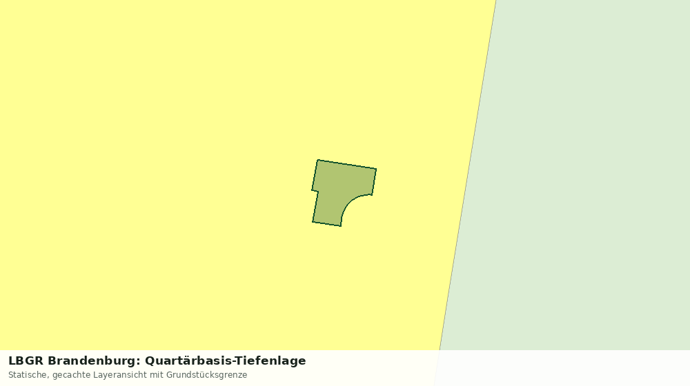 Statische Kartenansicht: LBGR Brandenburg: Quartärbasis-Tiefenlage