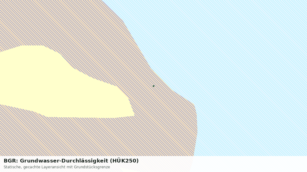 Statische Kartenansicht: BGR: Grundwasser-Durchlässigkeit (HÜK250)