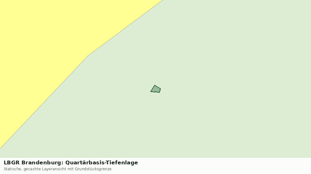 Statische Kartenansicht: LBGR Brandenburg: Quartärbasis-Tiefenlage