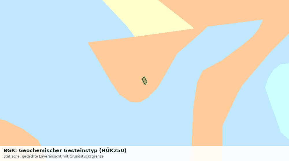 Statische Kartenansicht: BGR: Geochemischer Gesteinstyp (HÜK250)