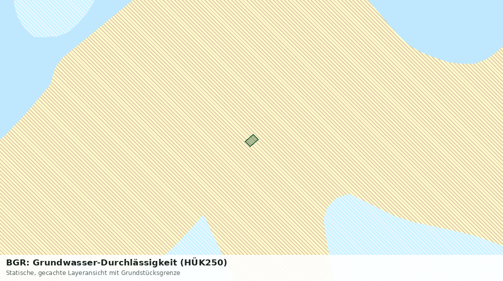 Statische Kartenansicht: BGR: Grundwasser-Durchlässigkeit (HÜK250)