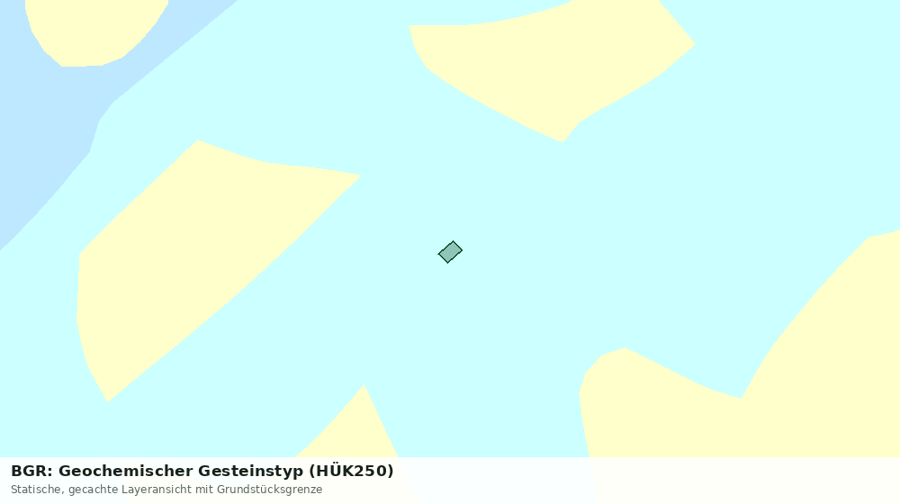 Statische Kartenansicht: BGR: Geochemischer Gesteinstyp (HÜK250)