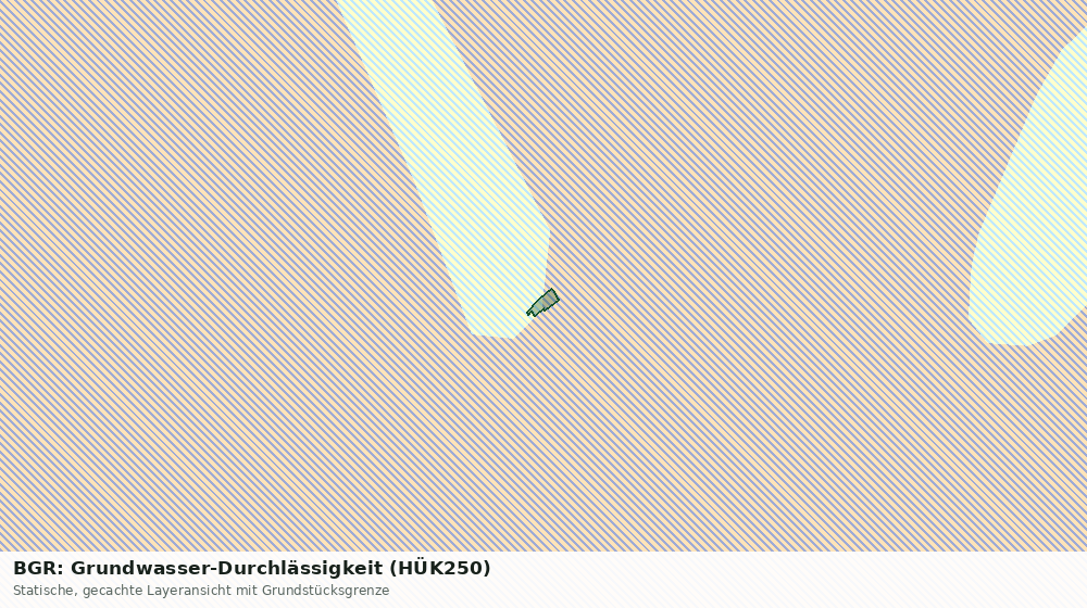 Statische Kartenansicht: BGR: Grundwasser-Durchlässigkeit (HÜK250)