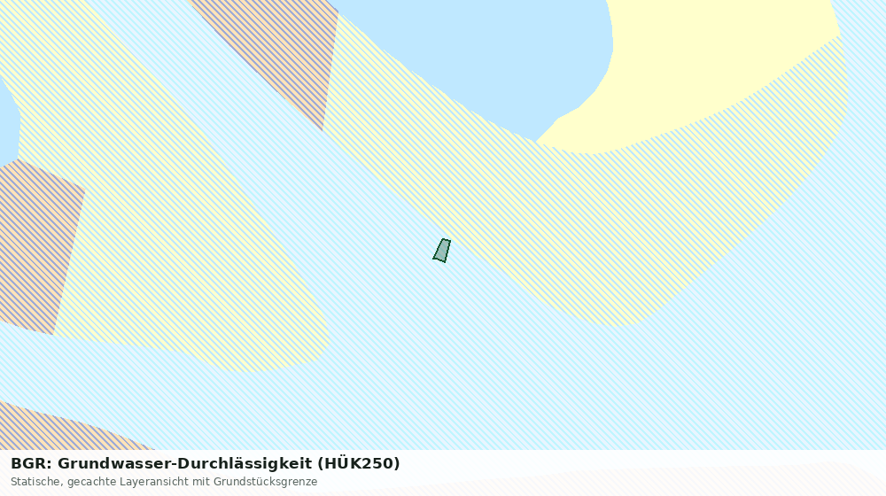Statische Kartenansicht: BGR: Grundwasser-Durchlässigkeit (HÜK250)