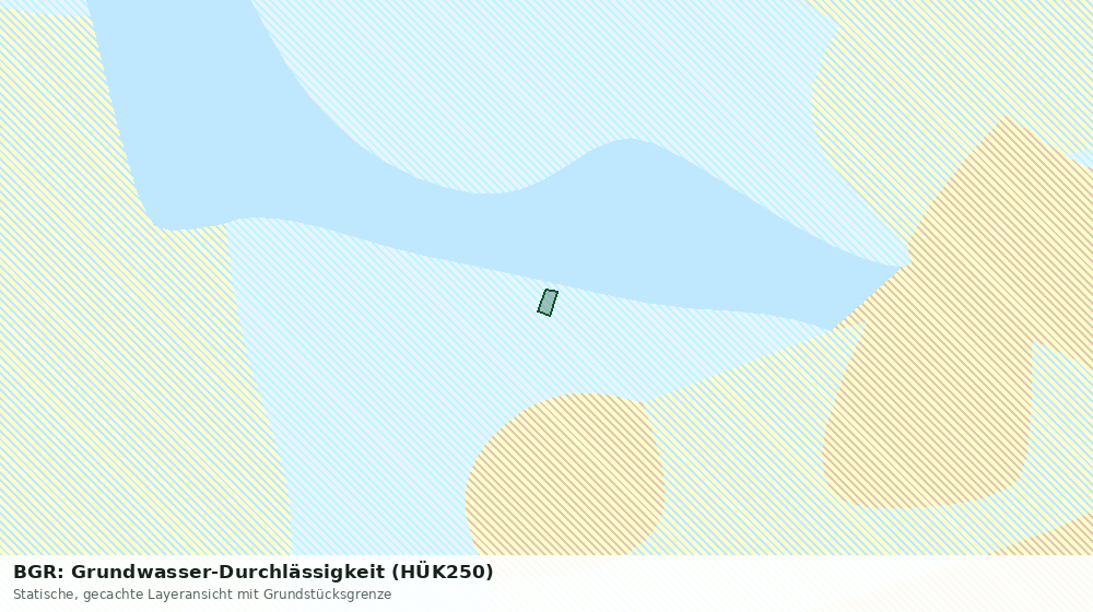 Statische Kartenansicht: BGR: Grundwasser-Durchlässigkeit (HÜK250)
