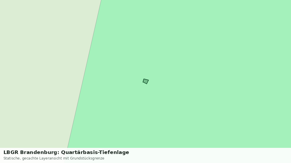 Statische Kartenansicht: LBGR Brandenburg: Quartärbasis-Tiefenlage
