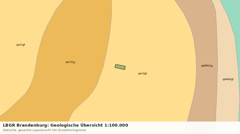 Statische Kartenansicht: LBGR Brandenburg: Geologische Übersicht 1:100.000