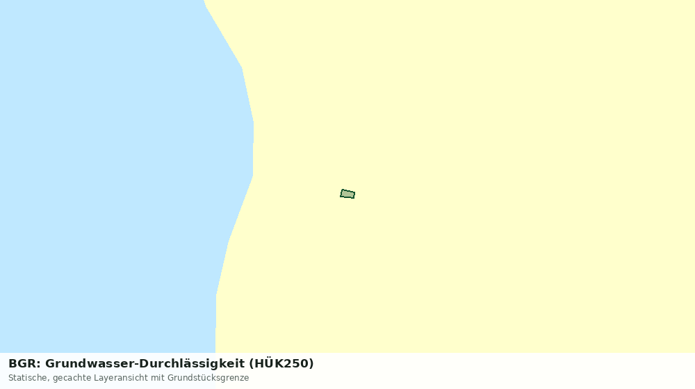 Statische Kartenansicht: BGR: Grundwasser-Durchlässigkeit (HÜK250)