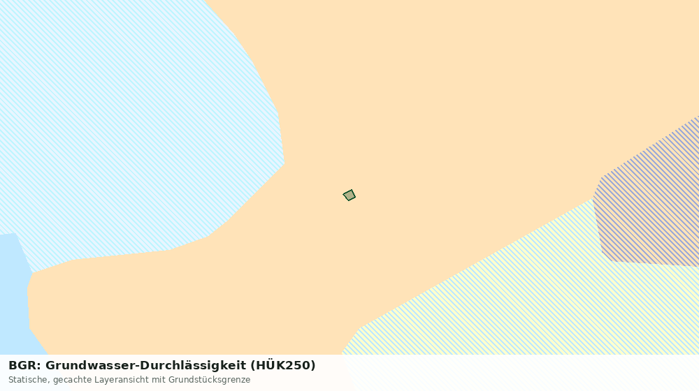 Statische Kartenansicht: BGR: Grundwasser-Durchlässigkeit (HÜK250)