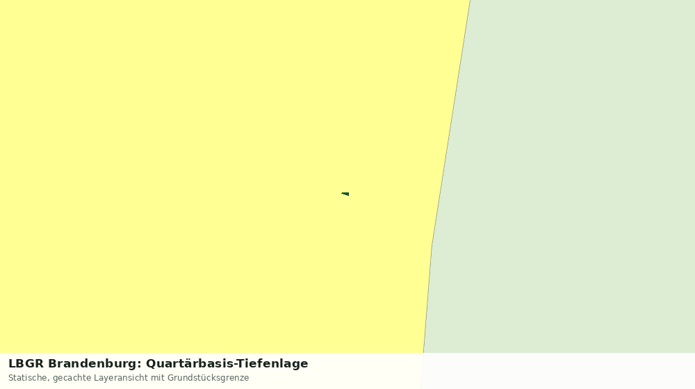 Statische Kartenansicht: LBGR Brandenburg: Quartärbasis-Tiefenlage