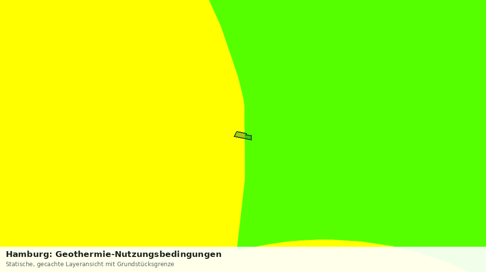 Statische Kartenansicht: Hamburg: Geothermie-Nutzungsbedingungen
