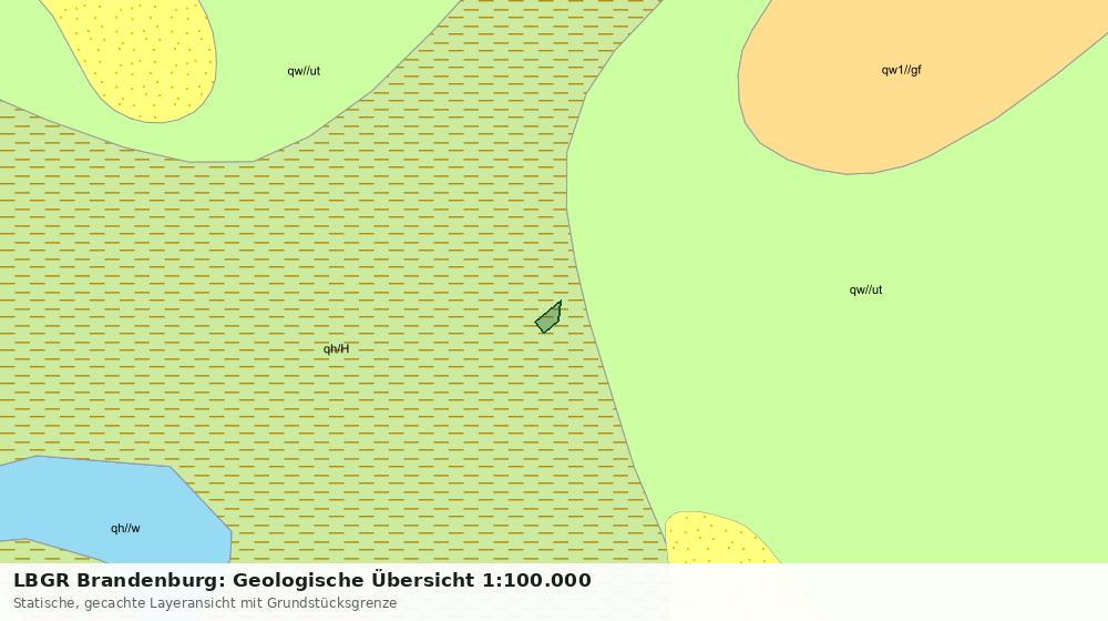 Statische Kartenansicht: LBGR Brandenburg: Geologische Übersicht 1:100.000