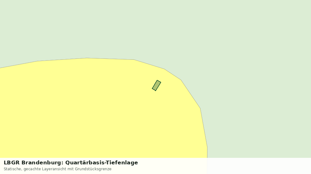 Statische Kartenansicht: LBGR Brandenburg: Quartärbasis-Tiefenlage