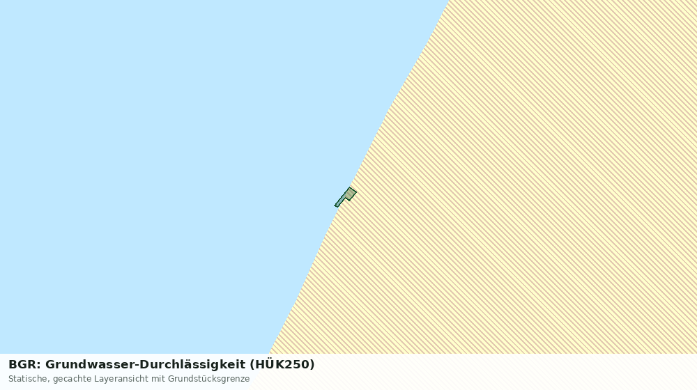 Statische Kartenansicht: BGR: Grundwasser-Durchlässigkeit (HÜK250)