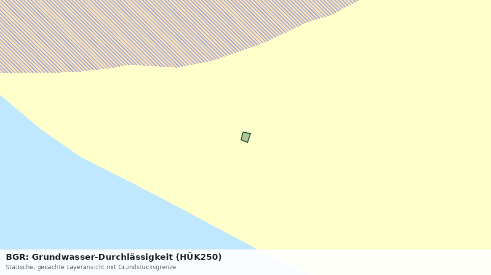 Statische Kartenansicht: BGR: Grundwasser-Durchlässigkeit (HÜK250)