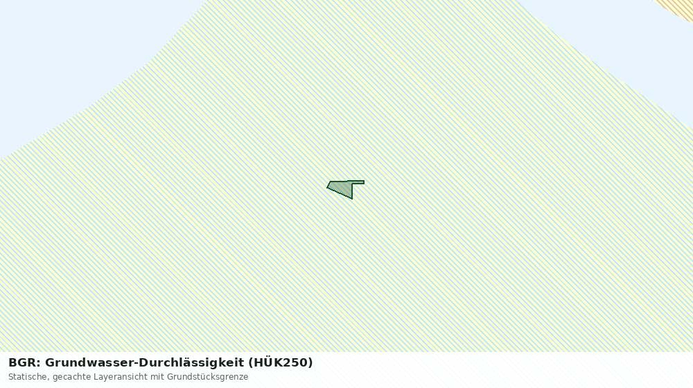 Statische Kartenansicht: BGR: Grundwasser-Durchlässigkeit (HÜK250)
